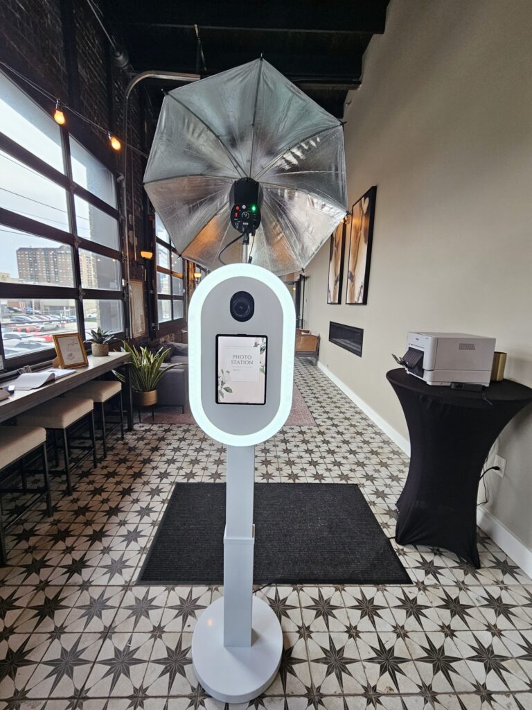 Open air photo booth setup in Louisville, KY