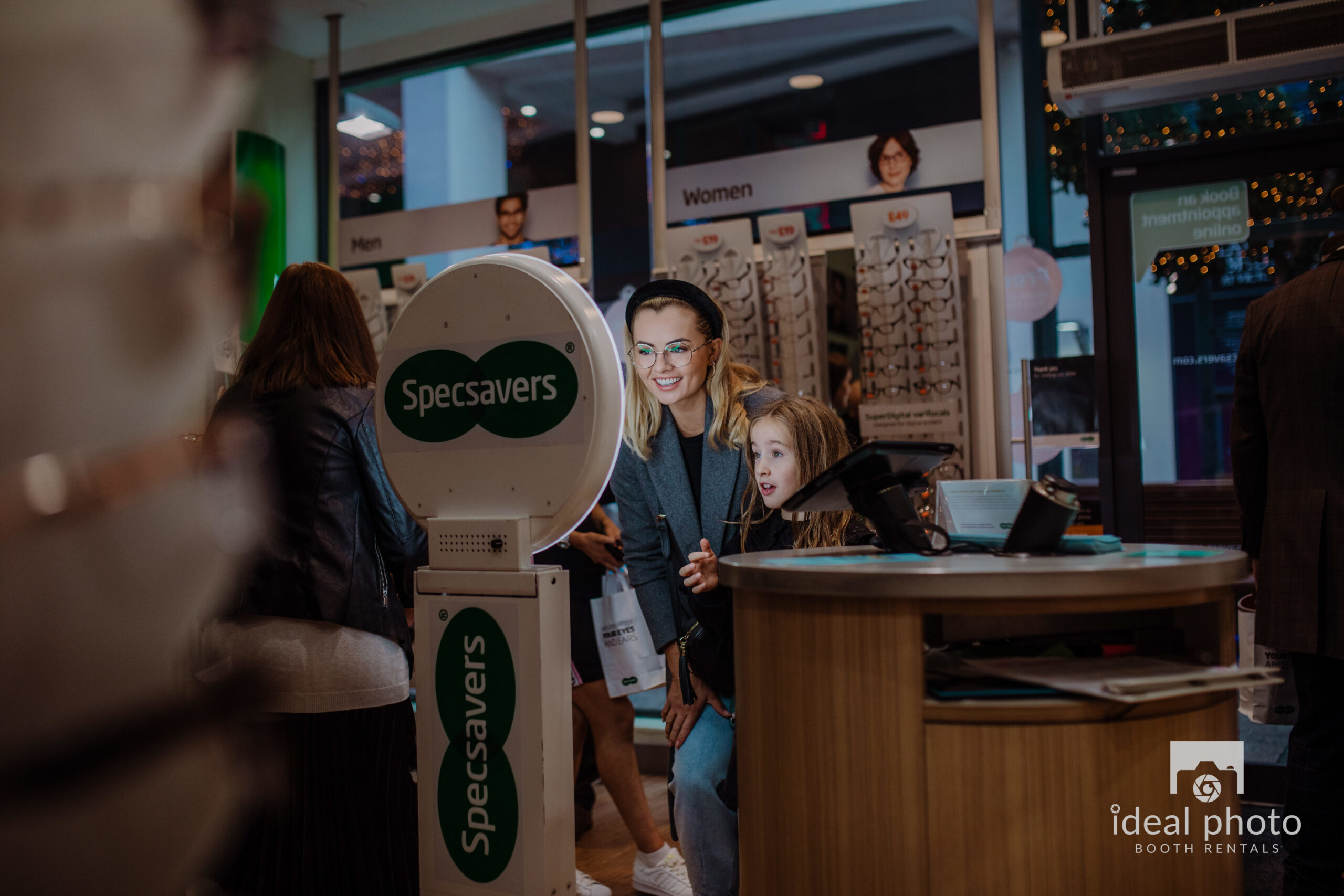Custom branded photo booth setup for an experiential event activation